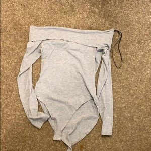 FOREVER 21 off the shoulder body suit, long sleeve